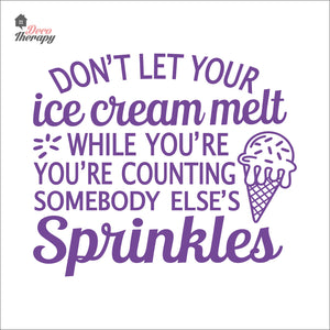 Don't Let Your Ice Cream Melt Wall Decal Decotherapy