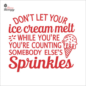 Don't Let Your Ice Cream Melt Wall Decal Decotherapy
