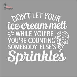 Don't Let Your Ice Cream Melt Wall Decal Decotherapy