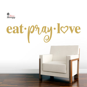 Eat Pray Love V2 Wall Decal Decotherapy