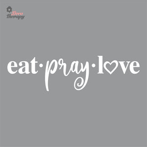 Eat Pray Love V2 Wall Decal Decotherapy