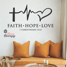 Load image into Gallery viewer, Faith Hope Love V2 Wall Decal