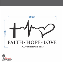 Load image into Gallery viewer, Faith Hope Love V2 Wall Decal