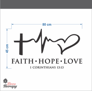 Faith Hope Love V2 Wall Decal