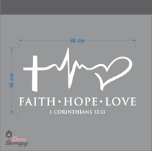 Load image into Gallery viewer, Faith Hope Love V2 Wall Decal