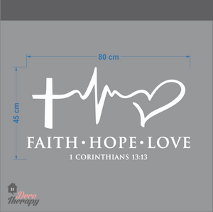 Faith Hope Love V2 Wall Decal