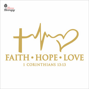 Faith Hope Love Wall Decal Decotherapy