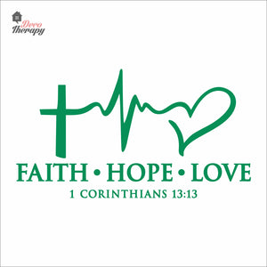 Faith Hope Love Wall Decal Decotherapy