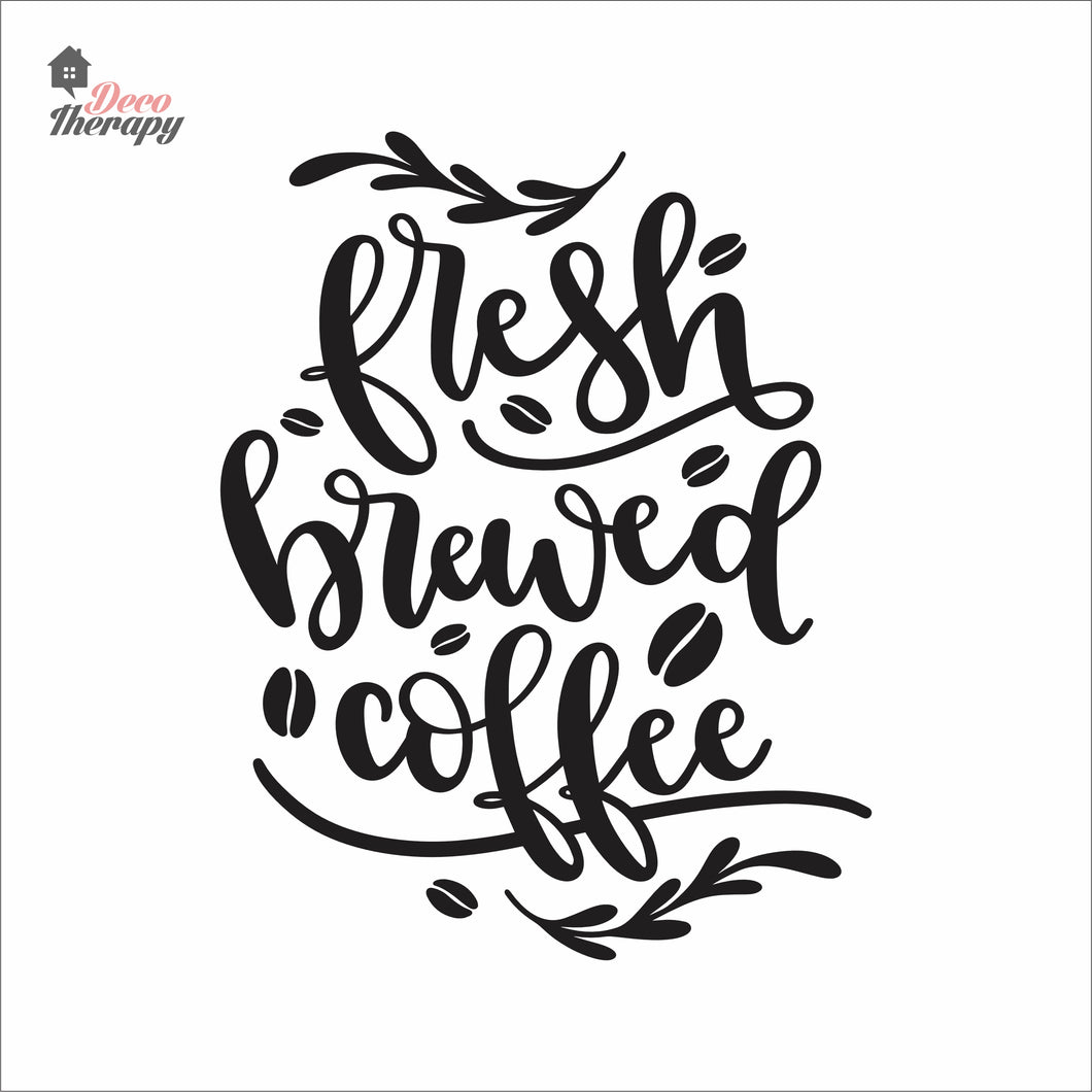 Fresh Brewed Coffee Wall Decal Decotherapy