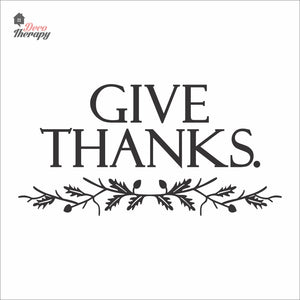 Give Thanks Wall Decal Decotherapy