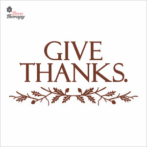 Give Thanks Wall Decal Decotherapy