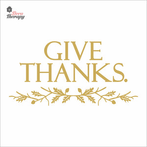 Give Thanks Wall Decal Decotherapy