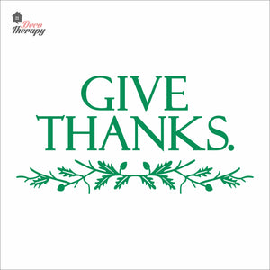 Give Thanks Wall Decal Decotherapy