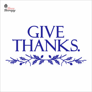 Give Thanks Wall Decal Decotherapy