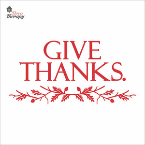 Give Thanks Wall Decal Decotherapy