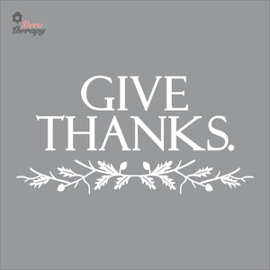 Give Thanks Wall Decal Decotherapy