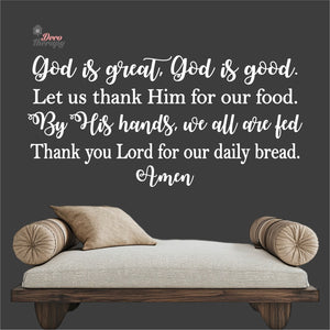 God Is Great God Is Good Wall Decal Decotherapy