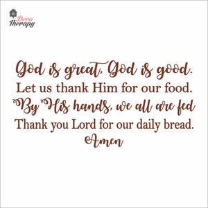 God Is Great God Is Good Wall Decal Decotherapy