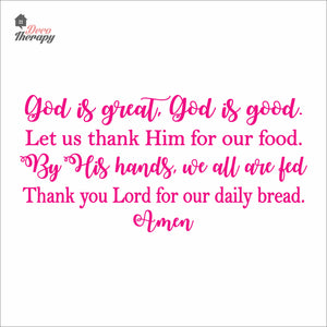 God Is Great God Is Good Wall Decal Decotherapy