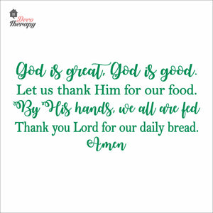 God Is Great God Is Good Wall Decal Decotherapy
