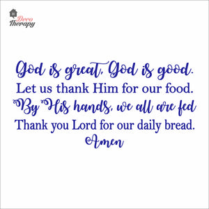 God Is Great God Is Good Wall Decal Decotherapy