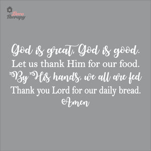 God Is Great God Is Good Wall Decal Decotherapy
