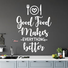 Load image into Gallery viewer, Good Food Makes Everything Better Wall Decal Stickers