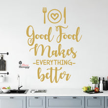 Load image into Gallery viewer, Good Food Makes Everything Better Wall Decal Stickers