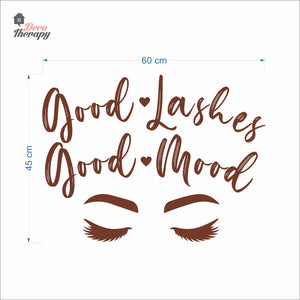Good Lashes Good Mood Wall Decal Decotherapy