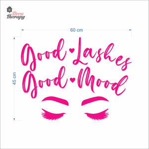 Good Lashes Good Mood Wall Decal Decotherapy