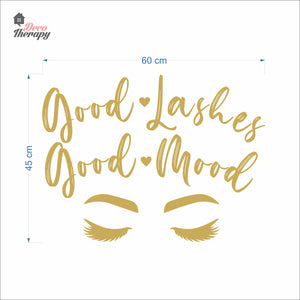 Good Lashes Good Mood Wall Decal Decotherapy
