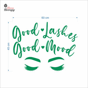 Good Lashes Good Mood Wall Decal Decotherapy