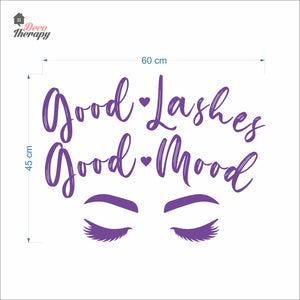Good Lashes Good Mood Wall Decal Decotherapy