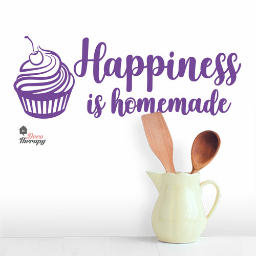 Happiness Is Homemade Cake Wall Decal Decotherapy