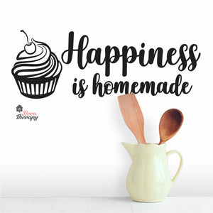 Happiness Is Homemade Cake Wall Decal Decotherapy