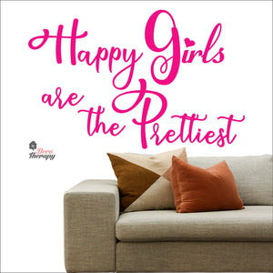 Happy Girls The Prettiest V1 Wall Decal Decotherapy