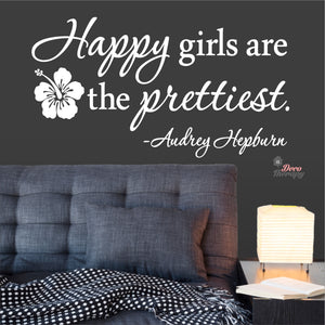 Happy Girls The Prettiest V3 Wall Decal Decotherapy