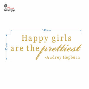 Happy Girls The Prettiest V2 Wall Decal Decotherapy