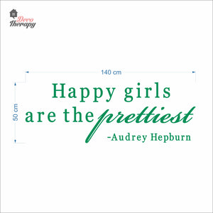 Happy Girls The Prettiest V2 Wall Decal Decotherapy