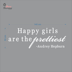 Happy Girls The Prettiest V2 Wall Decal Decotherapy