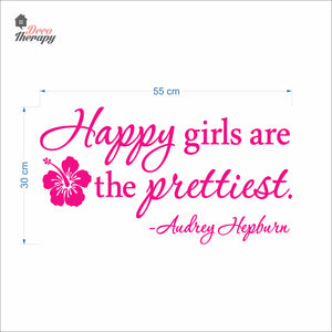 Happy Girls The Prettiest V3 Wall Decal Decotherapy