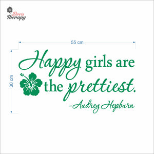 Happy Girls The Prettiest V3 Wall Decal Decotherapy