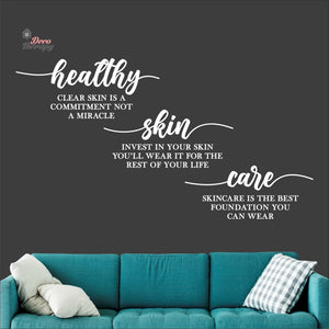 Healthy Skin Care Wall Decal Decotherapy