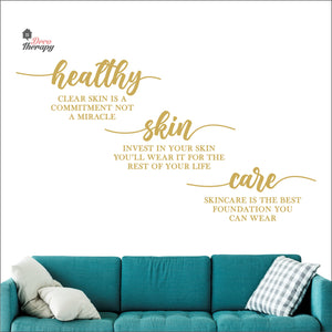 Healthy Skin Care Wall Decal Decotherapy