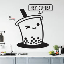 Load image into Gallery viewer, Hey! Cu-Tea Milktea Wall Decal Decotherapy