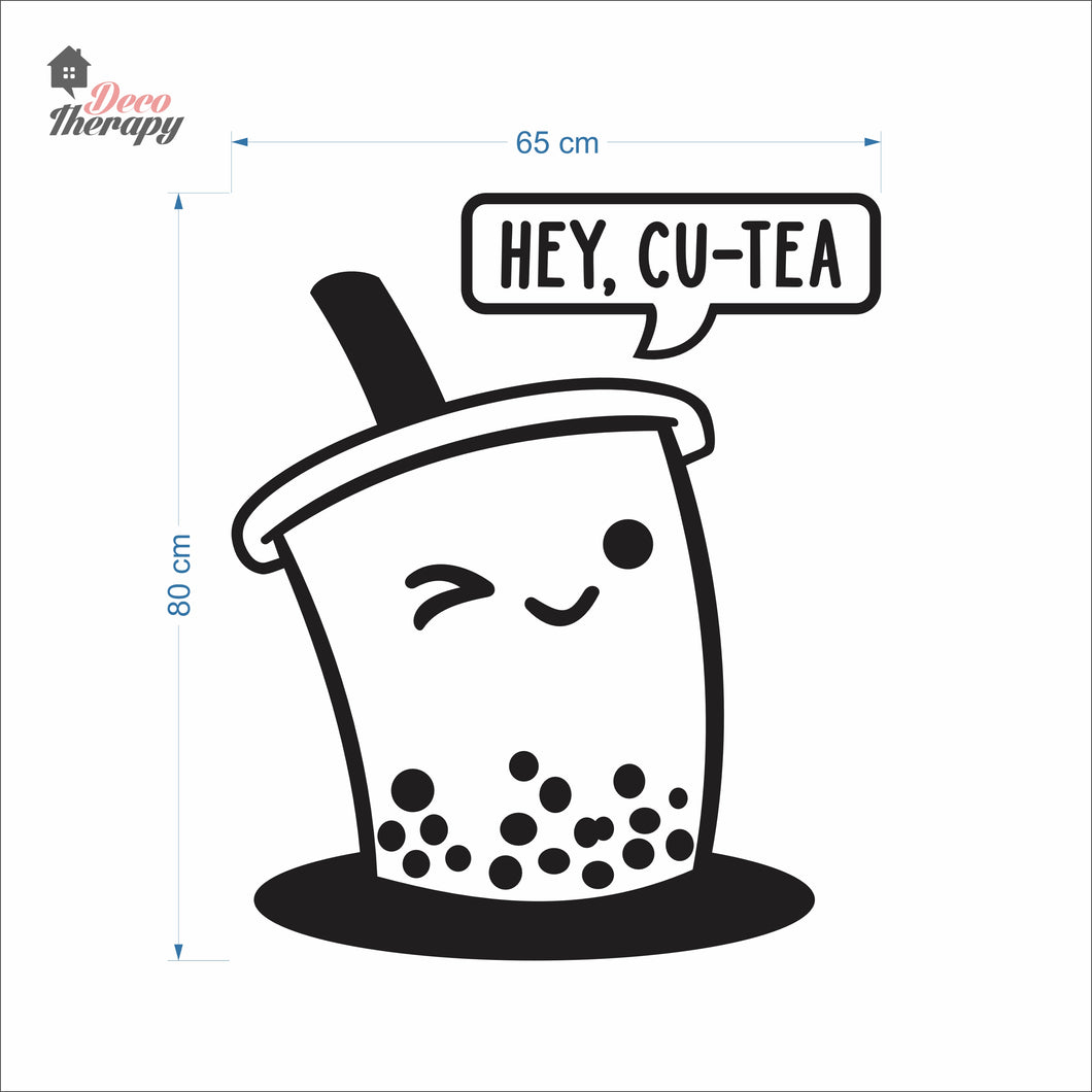 Hey! Cu-Tea Milktea Wall Decal Decotherapy