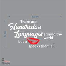 Load image into Gallery viewer, Hundreds Languages Around The World But A Smile Speaks Them All Dental Wall Decal