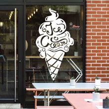 Load image into Gallery viewer, Ice Cream Cone Glass Wall Sign Wall Decal Decotherapy