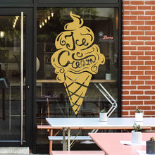 Load image into Gallery viewer, Ice Cream Cone Glass Wall Sign Wall Decal Decotherapy