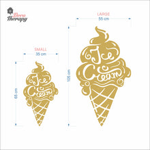 Load image into Gallery viewer, Ice Cream Cone Glass Wall Sign Wall Decal Decotherapy